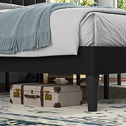 VECELO King Size Bed Frame with Upholstered