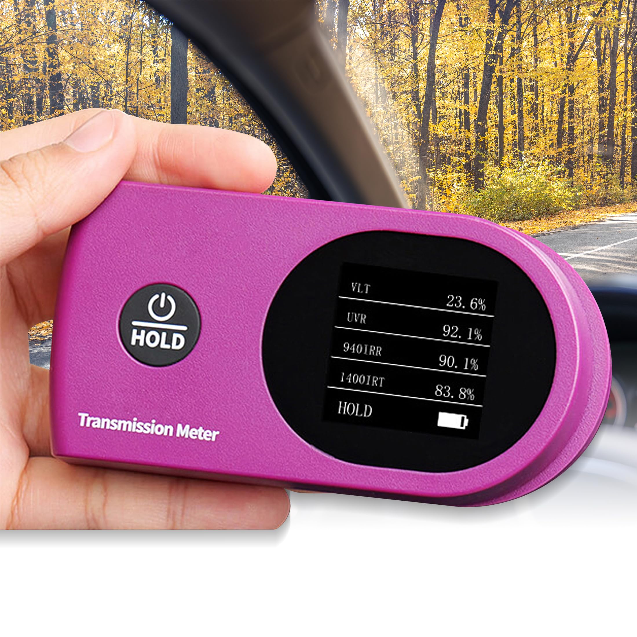Photo 1 of AMTAST Digital Window Tint Meter Solar Film Transmission Meter with Automatic Calibration 7-in-1 UV IR Rejection Meter for UV, Visible Light, IR 940nm, IR 1400nm, Full IR, TSER, SHGC (Model AMT537)