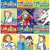 Cam Jansen 6 Book Set (Mystery of the UFO, Television Dog, Babe Ruth, Stolen Diamonds, Dinosaur Bones, Gold Coins)