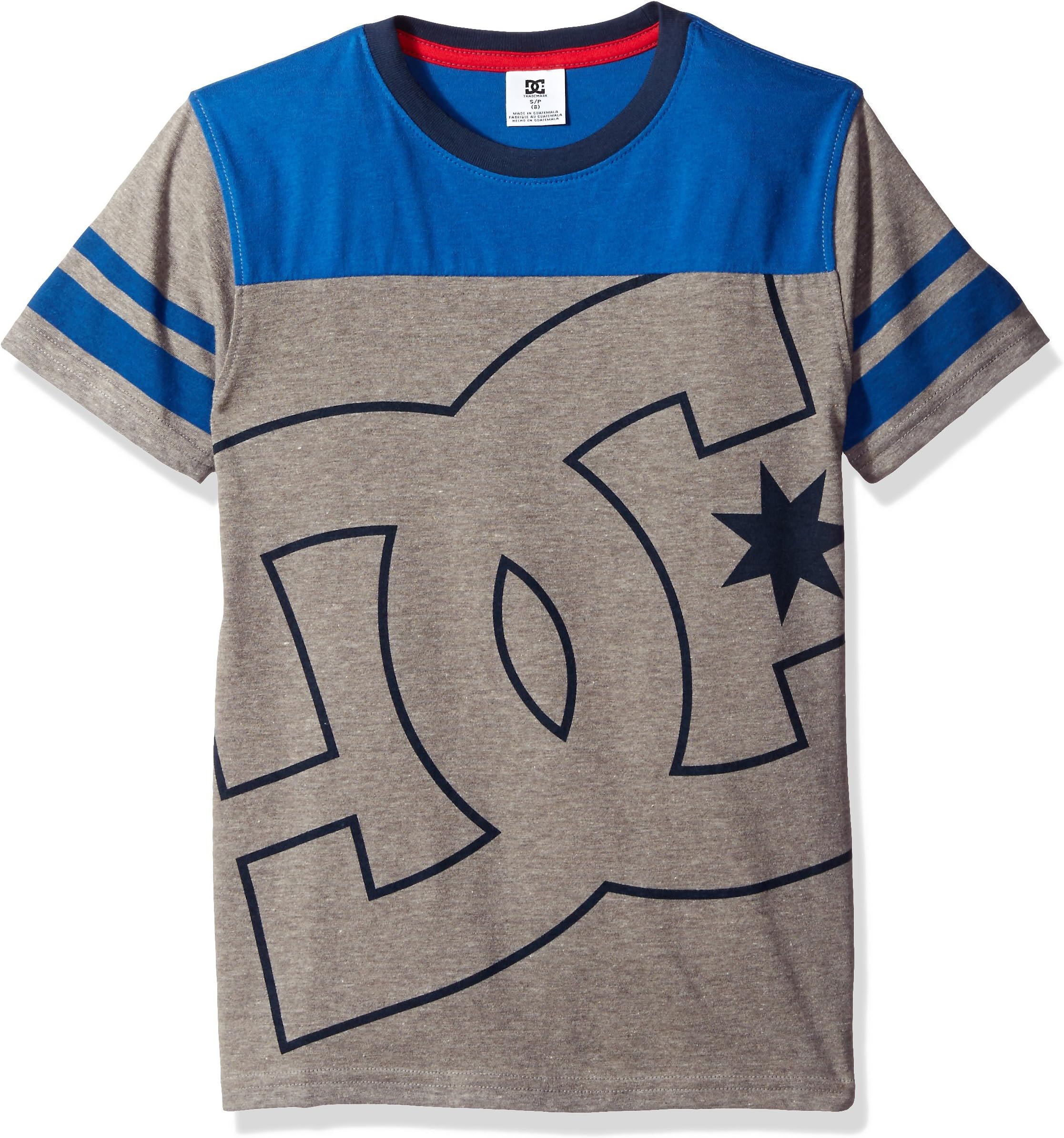 DC Apparel Boys' Fade Out Block Short Sleeve Crew Neck Tee