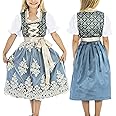 BAVARIA TRACHTEN Girls Dirndl Dress - German Dirndl Dress - Kids Drindl Costume Girls - German Outfit Kids - German Girl
