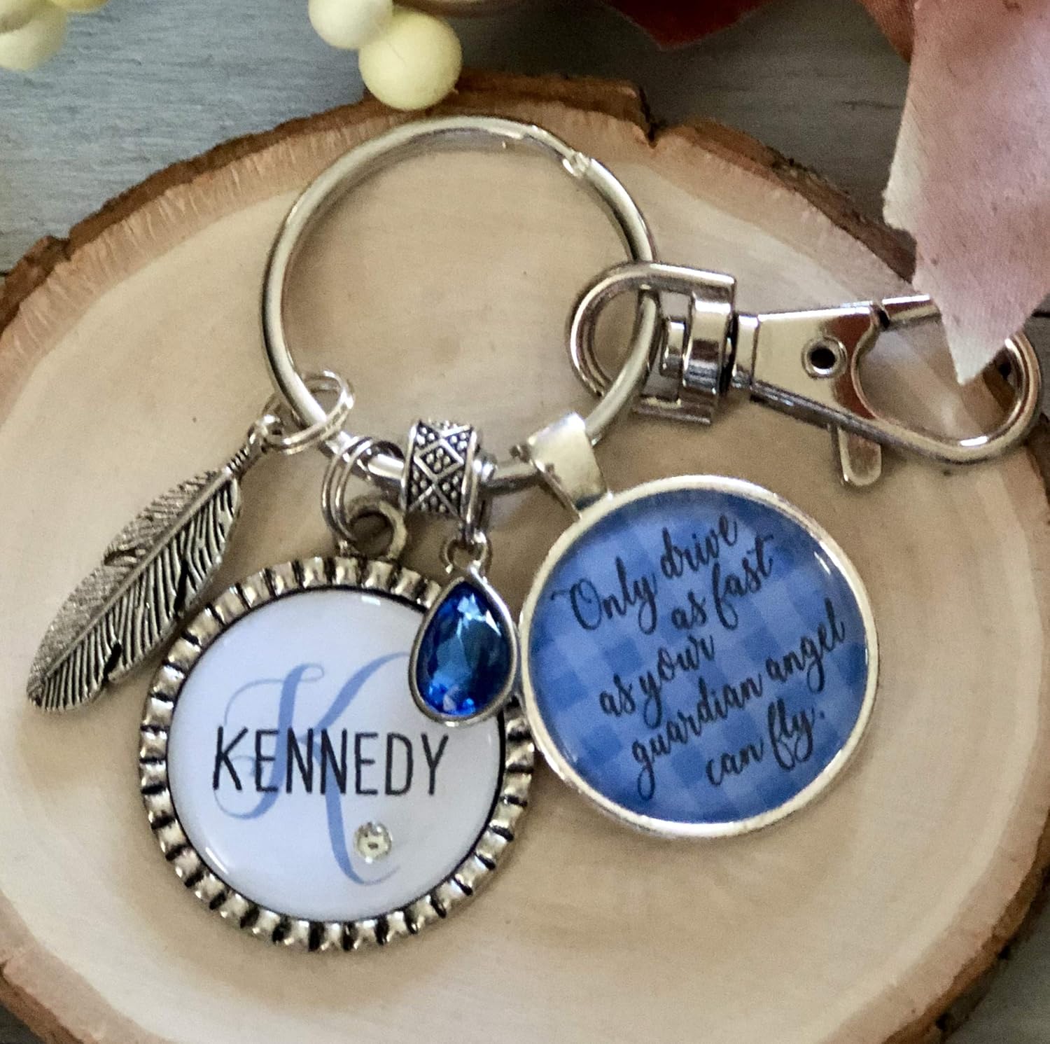 birthstone keychain for dad