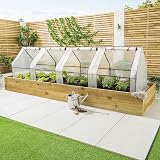Christow Large Grow Tunnel Cloche Garden Polytunnel Greenhouse 3.6m view 2