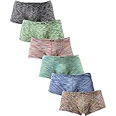 iKingsky Men's Stretch Boxer Briefs Underwear Sexy Low Rise Men Pouch Boxer Shorts