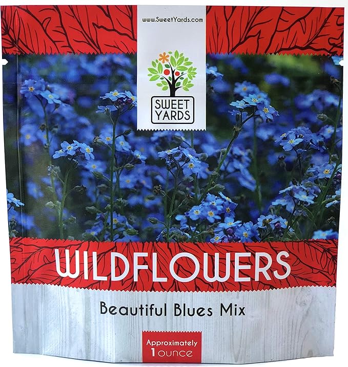 All Blues Wildflower Seeds Mix Large 1 Ounce Packet