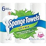 SpongeTowels Ultra Paper Towels, Choose-a-Size Regular Roll, 2-ply, 80 Sheets per Roll - 6 Rolls