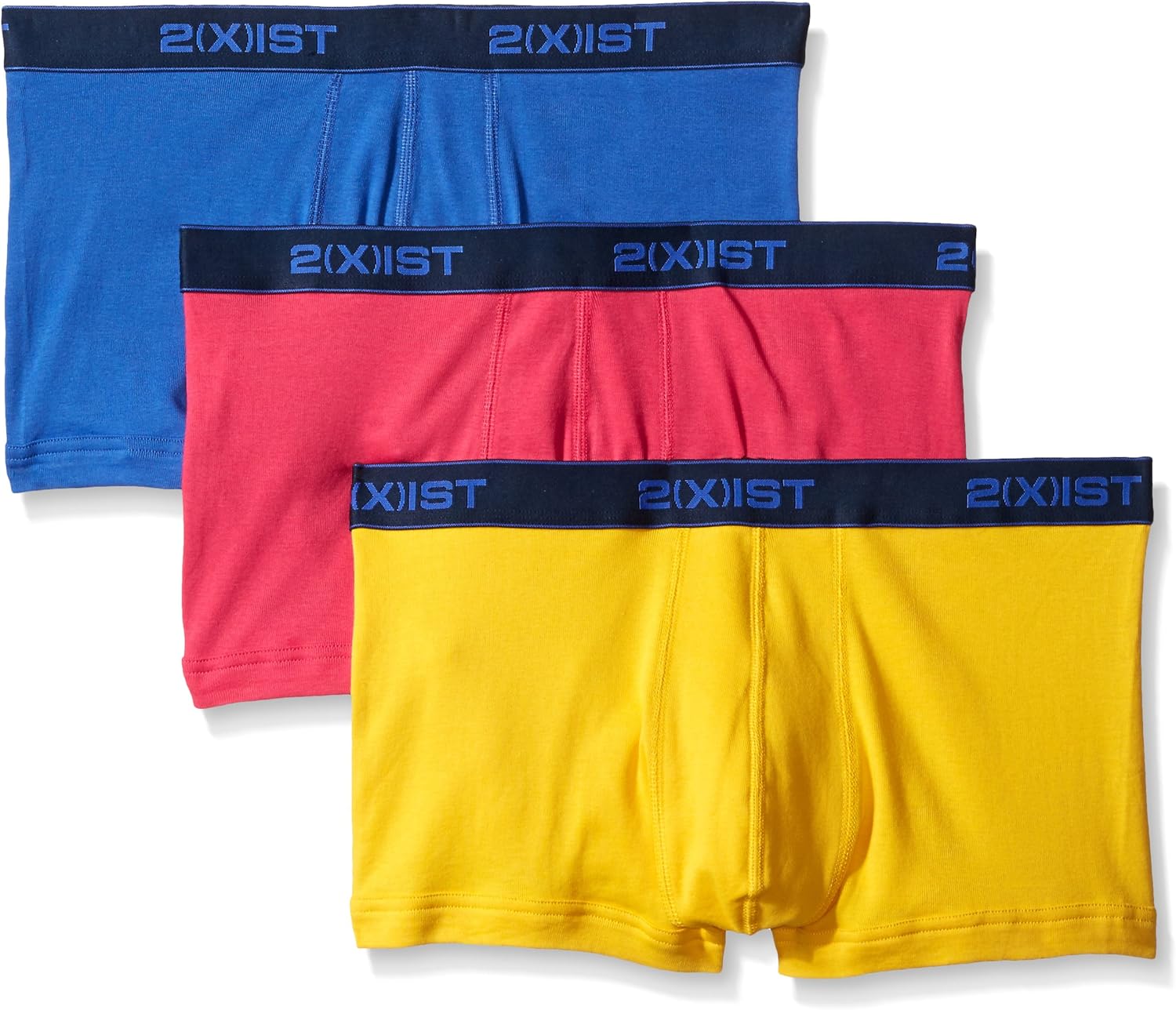 2(X)IST Men's Essential Cotton No Show Trunk 3-Pack: Clothing