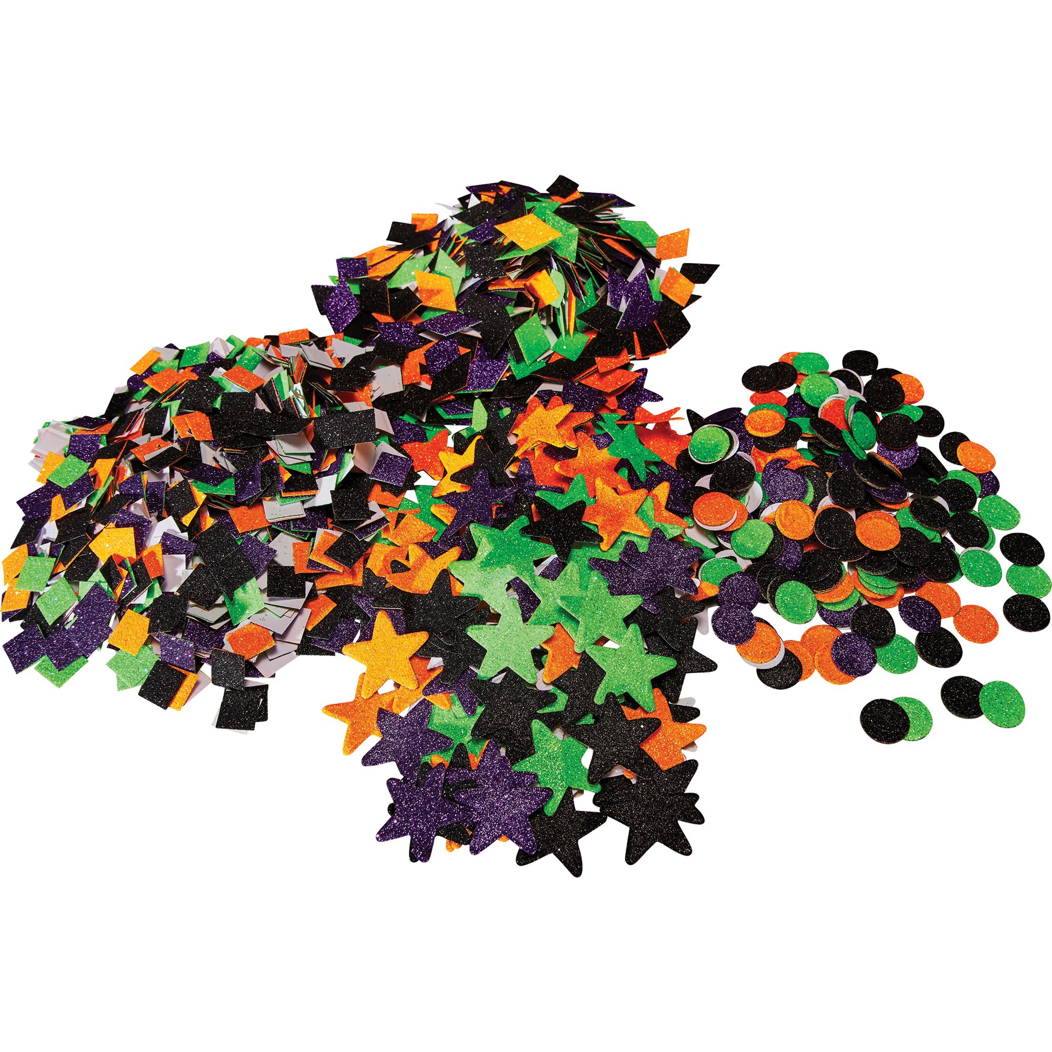 Springboard Pre-Cut Glitter Halloween Collage Shapes (Pack of 3000)