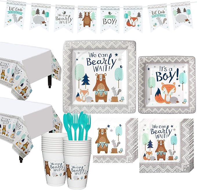 we can bearly wait invitations