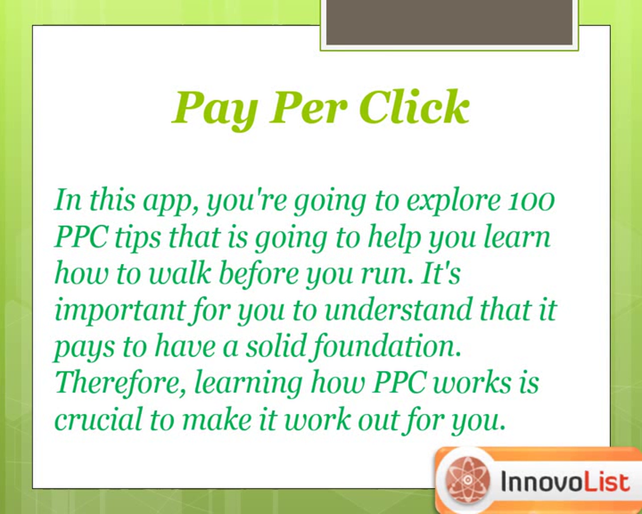 100 PPC Tips-Amazonアプリストアのアプリ