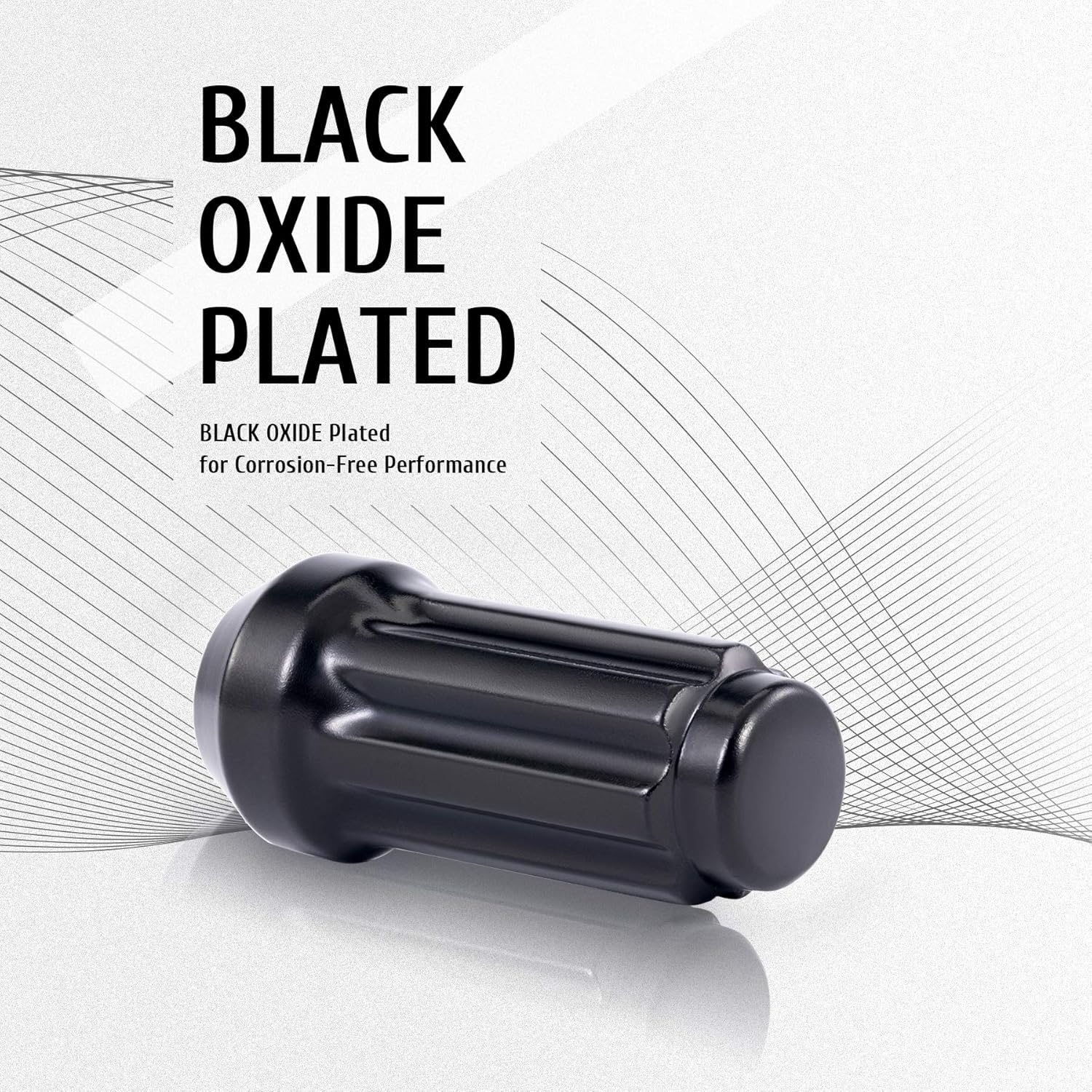 24-Piece M14x1.5 Lug Nuts Black with Spline Tuner, XL 2 inches Length Conical Aftermarket Wheel Nut, Compatible with Chevy GMC Ford Cadillac Lincoln SAAB Saturn Silverado 1500 Savana: Automotive
