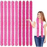 iHUFeather 9pcs Feather Boas 5ft Artificial Fluffy Boas Bulk for DIY Crafts Wedding Party Christmas Costume Decor
