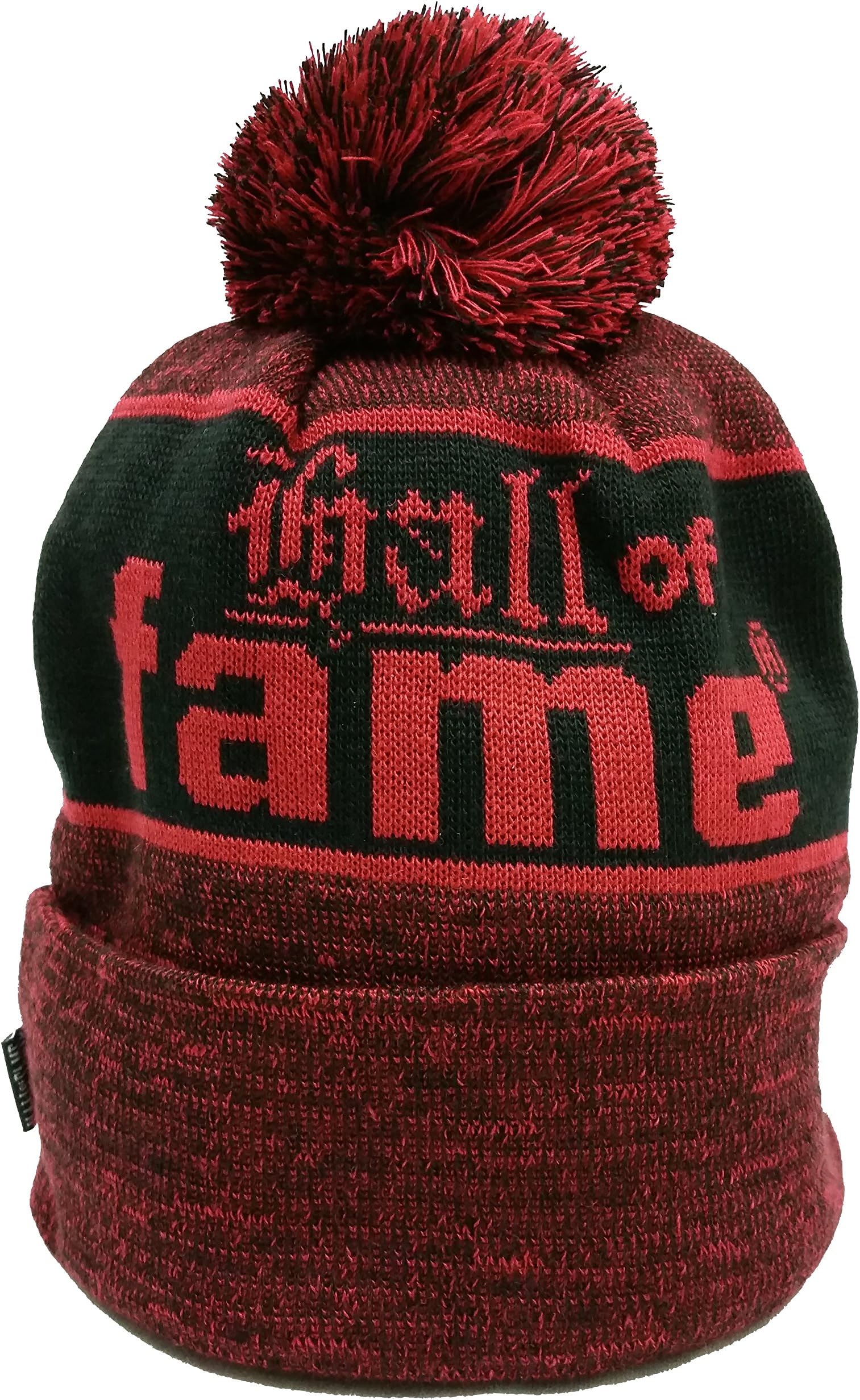 Hall Of Fame Bar & Hook Red & Black Beanie