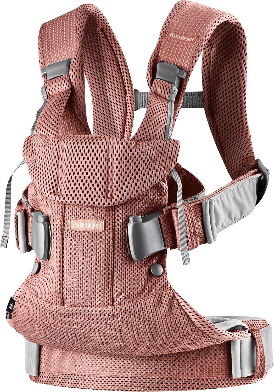 BABYBJÖRN New Baby Carrier One Air, 3D Mesh, Vintage Rose, One Size