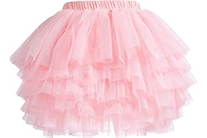 elamccor Baby Girls' Tutu Skirt Toddler 6 Layered Tulle Tutus 1-8T