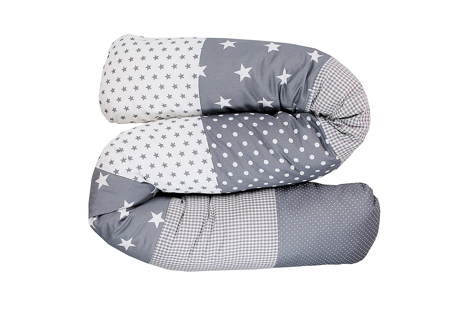 grey star cot bumper