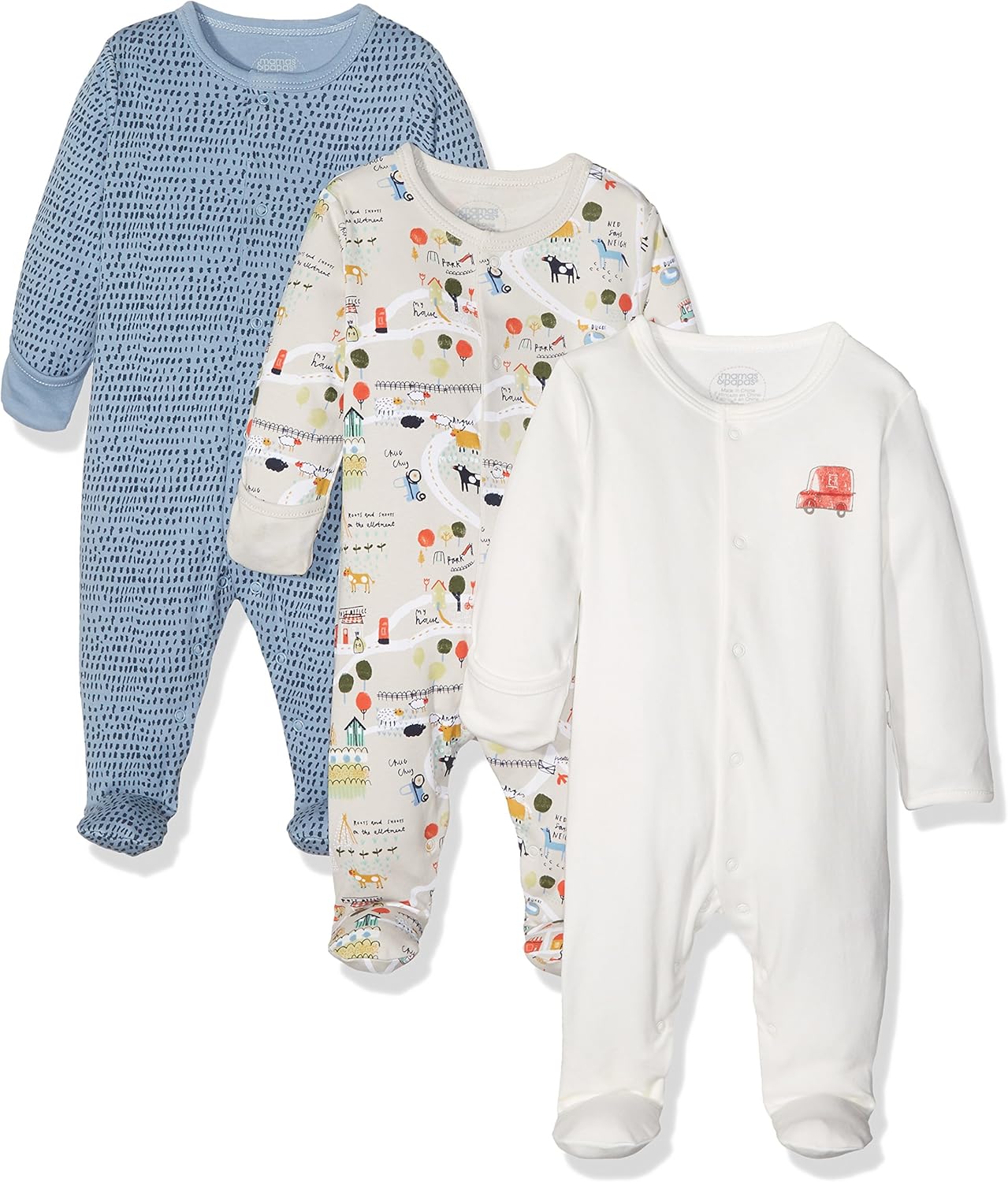 Pack De 3 Para Bebes Mamas Papas Pelele Ninos De Hasta 24 Meses Bebe