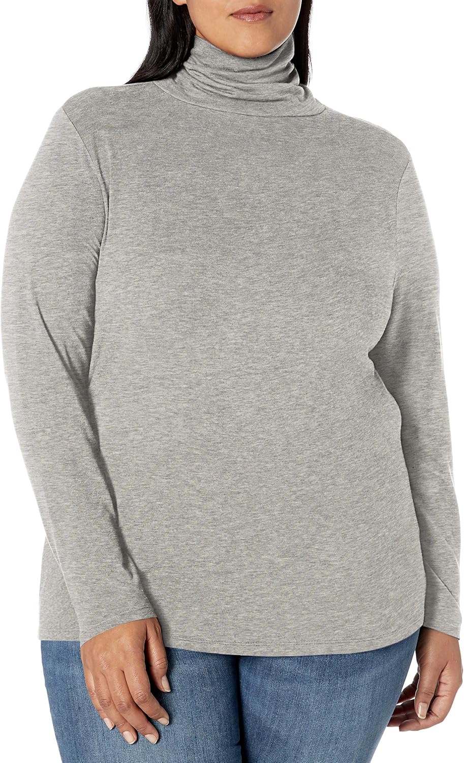 Amazon Com Amazon Essentials Women S Plus Size Long Sleeve Turtleneck Clothing