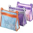 LEAFOREST Large Beach Bag with Zipper - Lightweight Mesh Bag for Swimming Pool Sand Toys