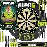 WINMAU Michael van Gerwen MvG Dartboard Surround Set with 2 Dart Sets view 1