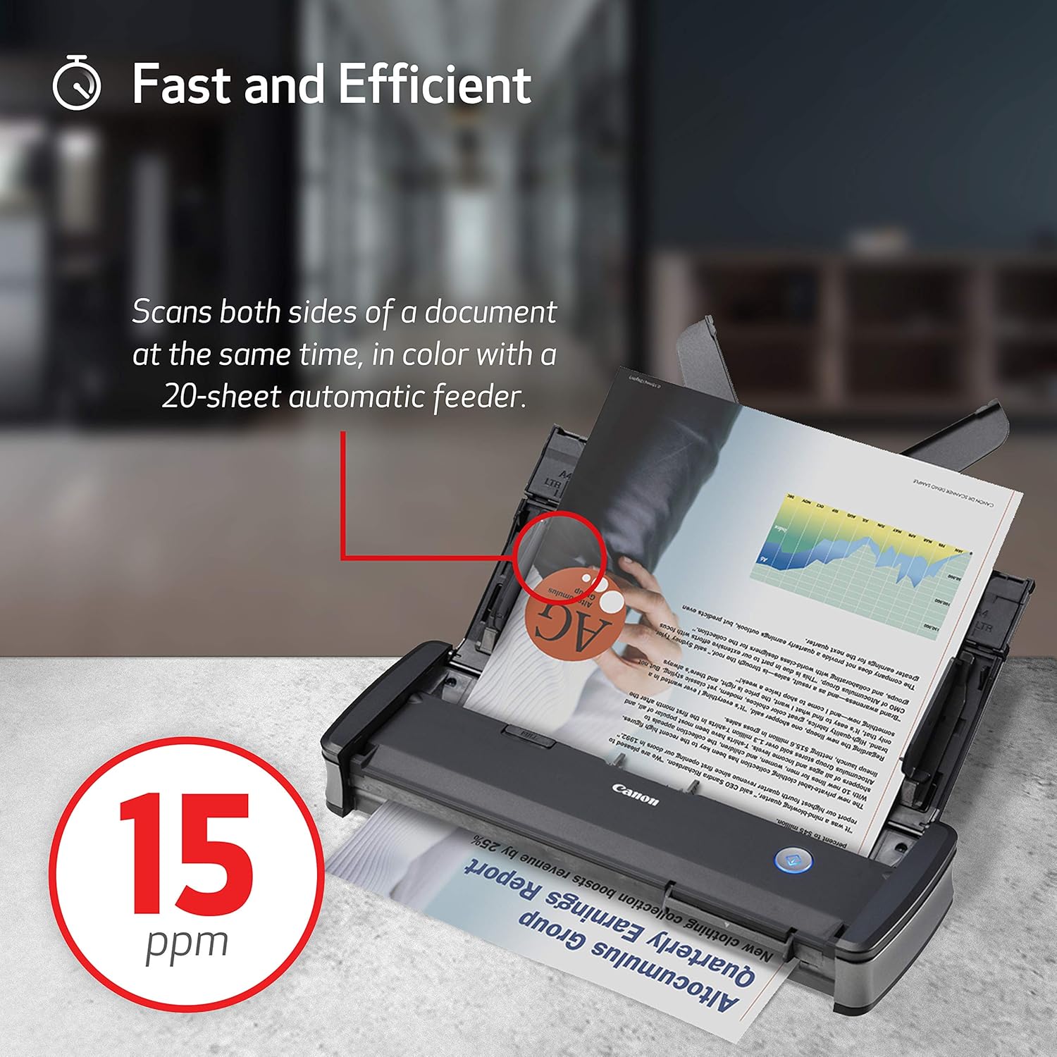 Canon ImageFORMULA P-215II Mobile Document Scanner: Office Products