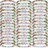 Ecally 96 Pcs Valentine's Day Bracelet Bulk Love Heart Pink Red Clay Beaded Bracelets Set for Stackable Stretch Party Favor Birthday Accessories Jewelry Gifts