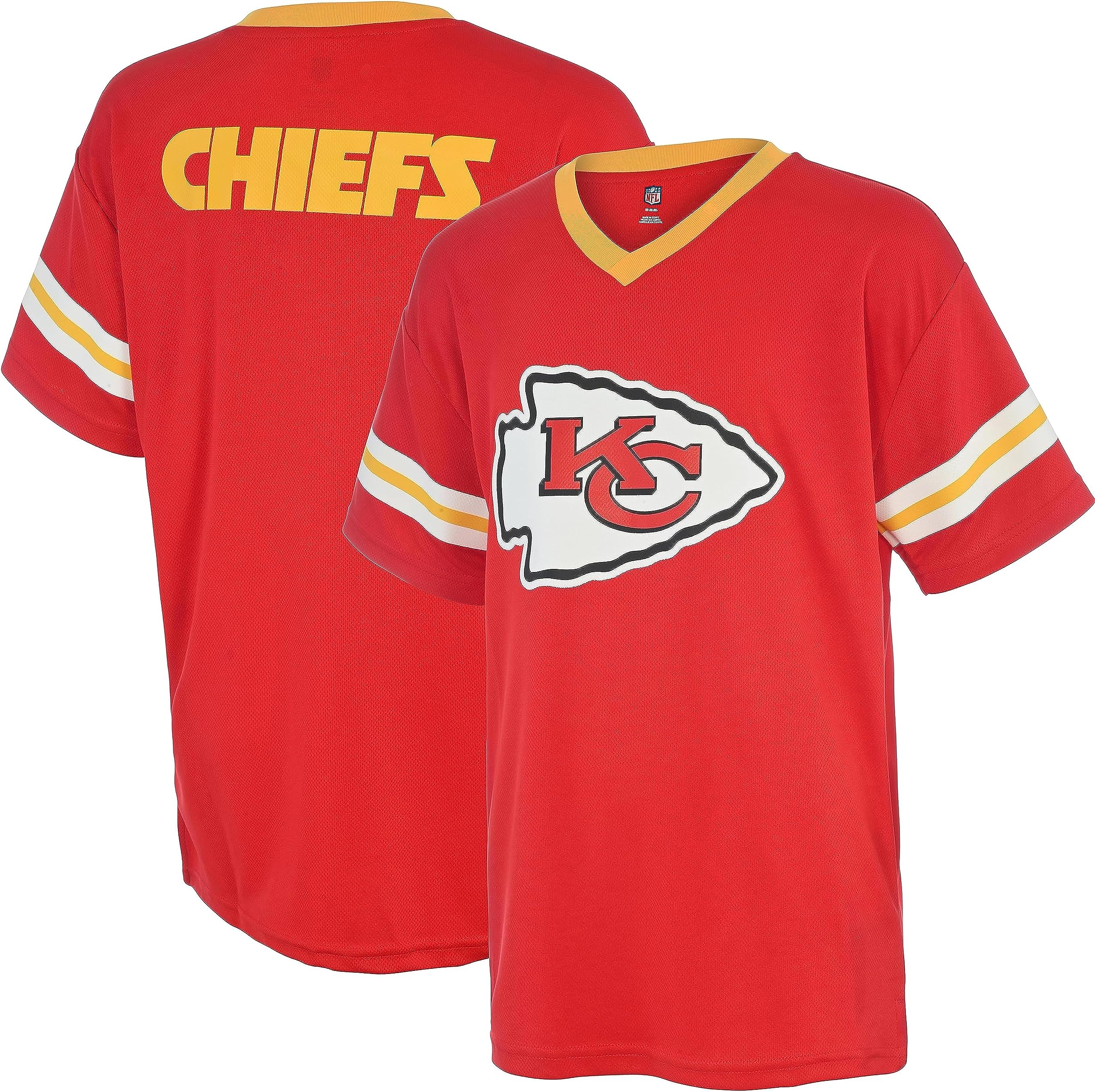 Outerstuff NFL Kids Youth 4-20 Official Game Day Team Jersey (Regular, Kansas City Chiefs - Red) Image