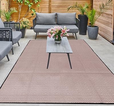 ARSUK Outdoor Plastic Rug 180x120 cm - Weatherproof & Lightweight