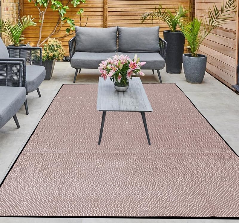ARSUK Outdoor Plastic Rug 180x120 cm - Weatherproof & Lightweight