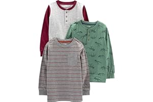 Simple Joys by Carter's Boys 3-Pack Long Sleeve Shirts