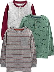 Simple Joys by Carter's Boys' 3-Pack Long Sleeve