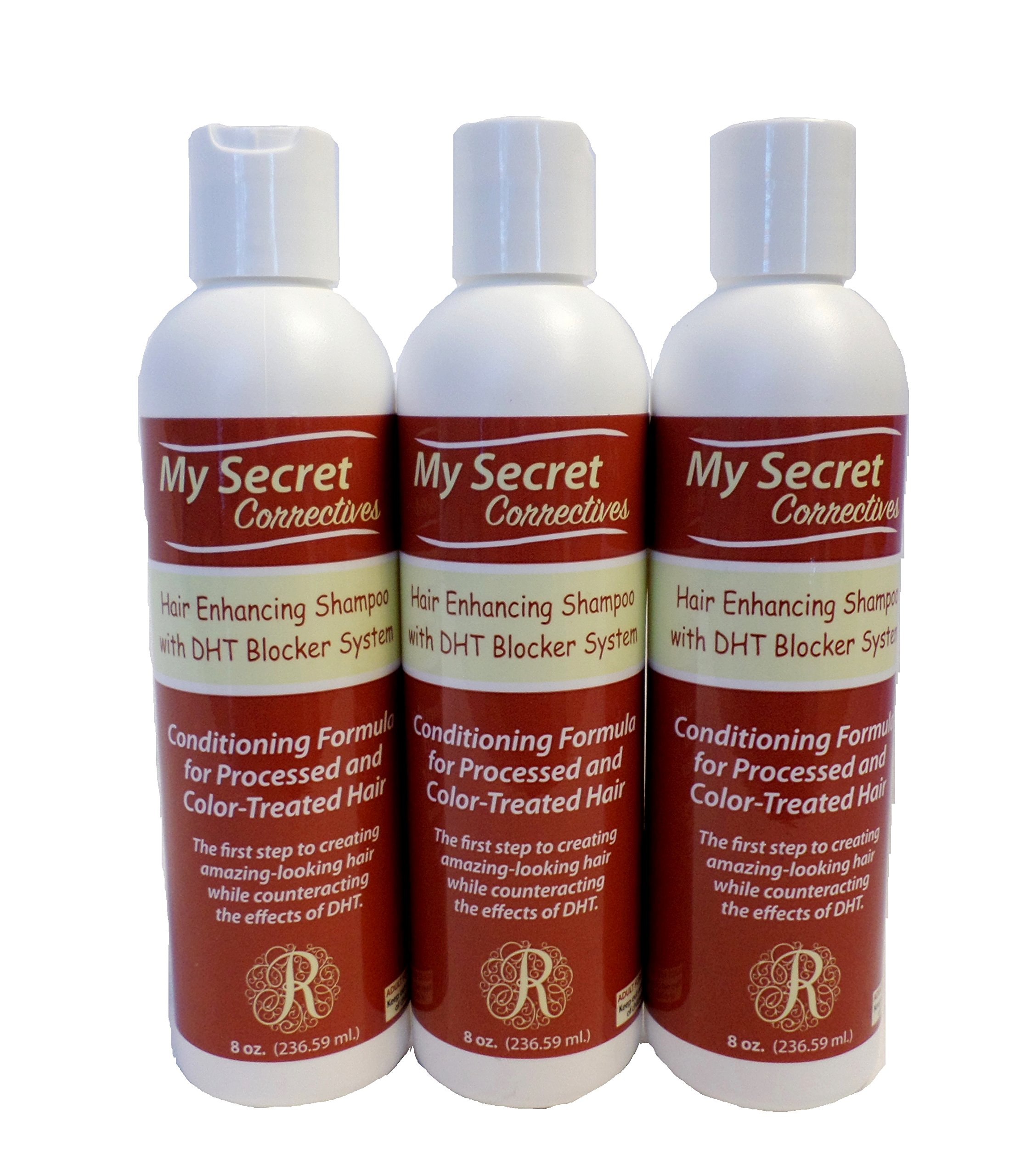 My Secret Corrective DHT Blocker Conditioning Shampoo for Fine/Thinning Hair - 8oz each - 3 Bottles