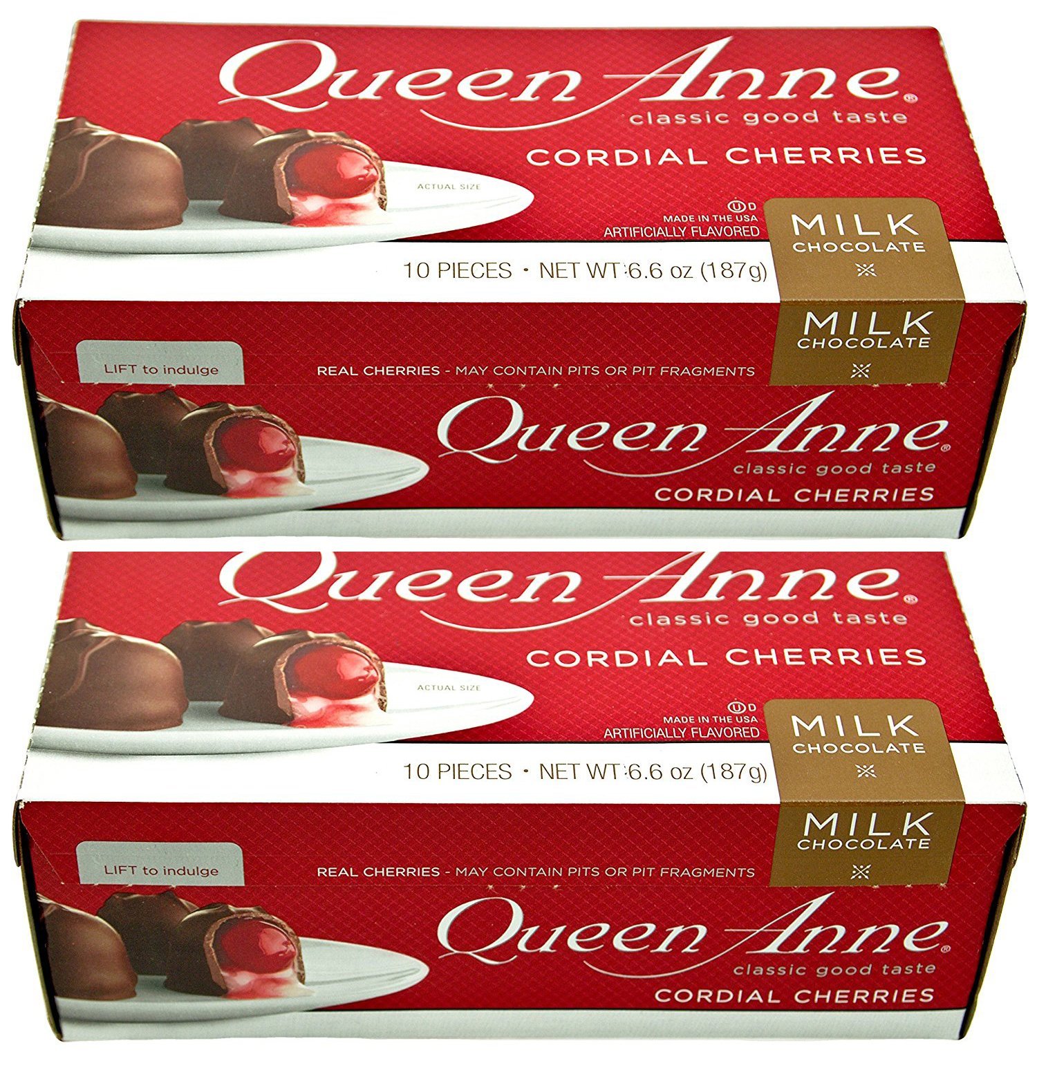 Queen Anne Cordial Cherries, Milk Chocolatecovered, 6.6 Ounces (10