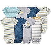 Gerber Baby Boys 8-Pack Short Sleeve Onesies Bodysuits