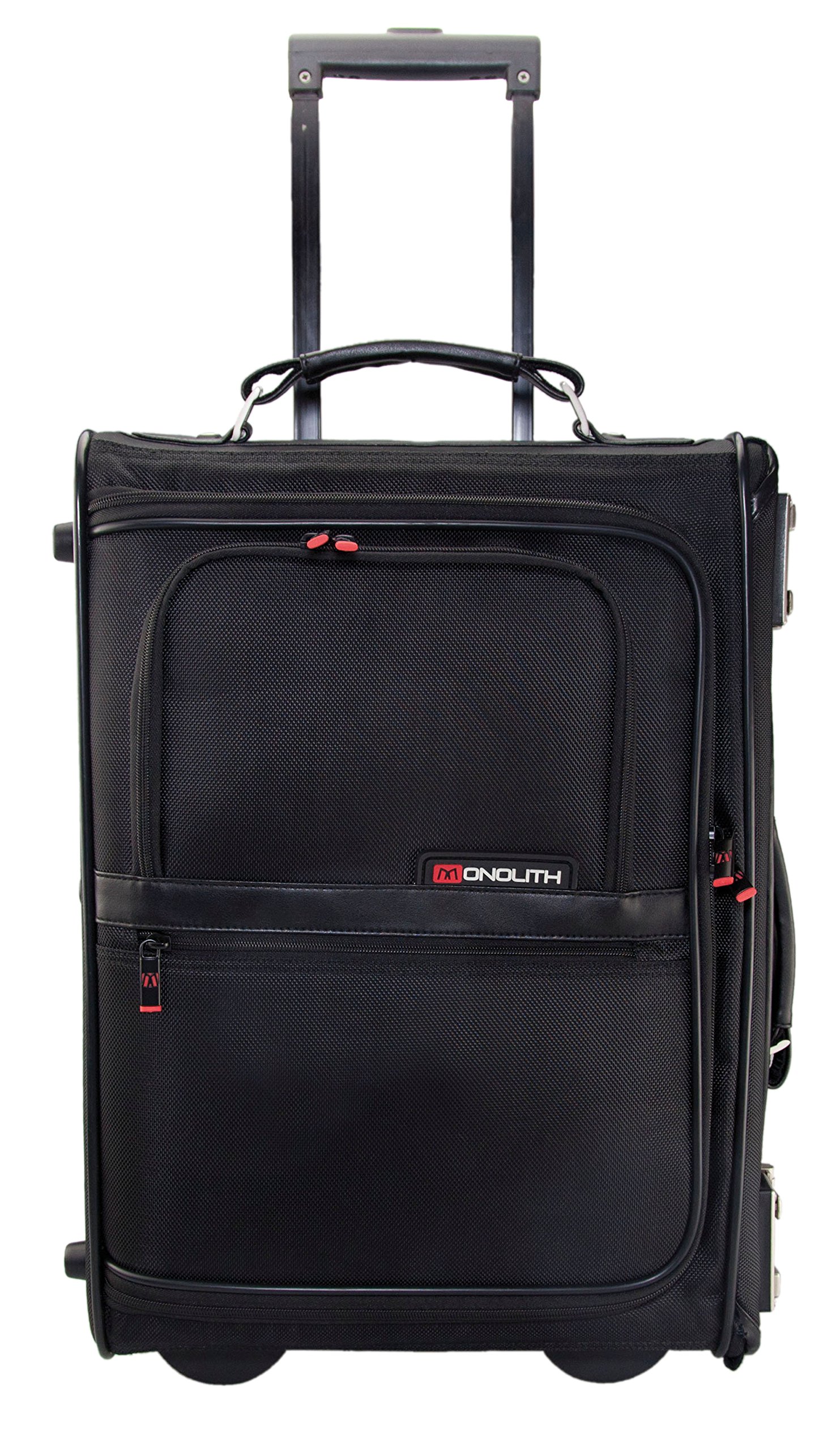 Masters Pilot Case Nylon Wheeled Laptop Filing and Organiser Sections W485xD200xH325mm Black Ref 2383