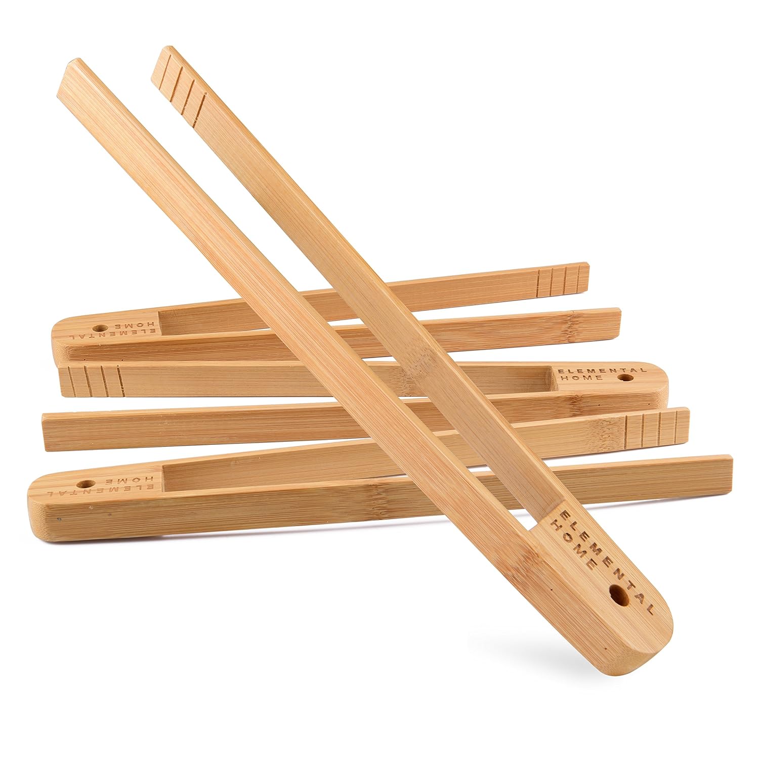 All Natural Bamboo Toast Tong by Elemental Home 100 Natural, Eco
