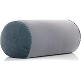 Deluxe Comfort Mooshi Squish Microbead Bed Pillow, 14" x 7" - Airy Squishy Soft Microbeads - Eighteen Fun Bubbly Colors To Choose From - Cuddly And Fun Dormroom Accessory - Bed Pillow, Space Grey
