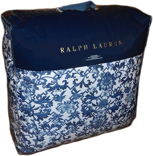 Amazon Com Ralph Lauren Dorsey King Comforter Blue White Home