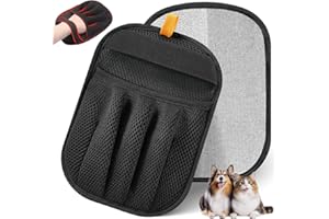 Salhap Pet Hair Removal Glove for Cats & Dogs, Upgraded Five-Finger Electrostatic Pet Hair Gloves, Reusable Magic Brush Pet Hair Remover Tool for Laundry, Couch, Carpet, Car Seat