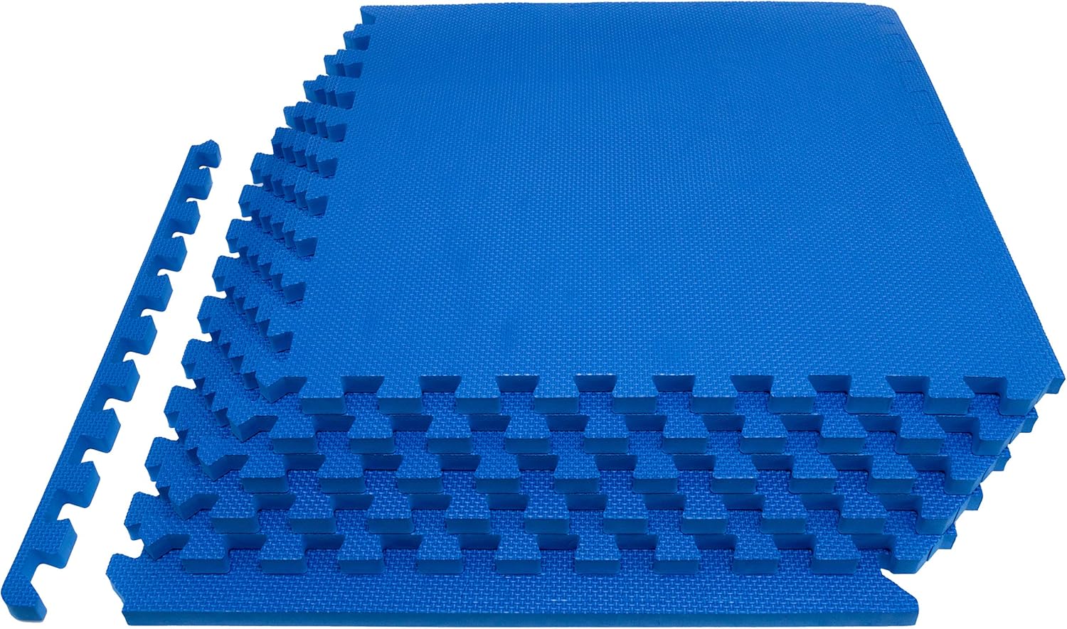 ProsourceFit Extra Thick Puzzle Exercise Mat ¾, EVA Foam Interlocking Tiles for Protective, Cushioned Workout Flooring for Home and Gym Equipment, Blue : Sports & Outdoors