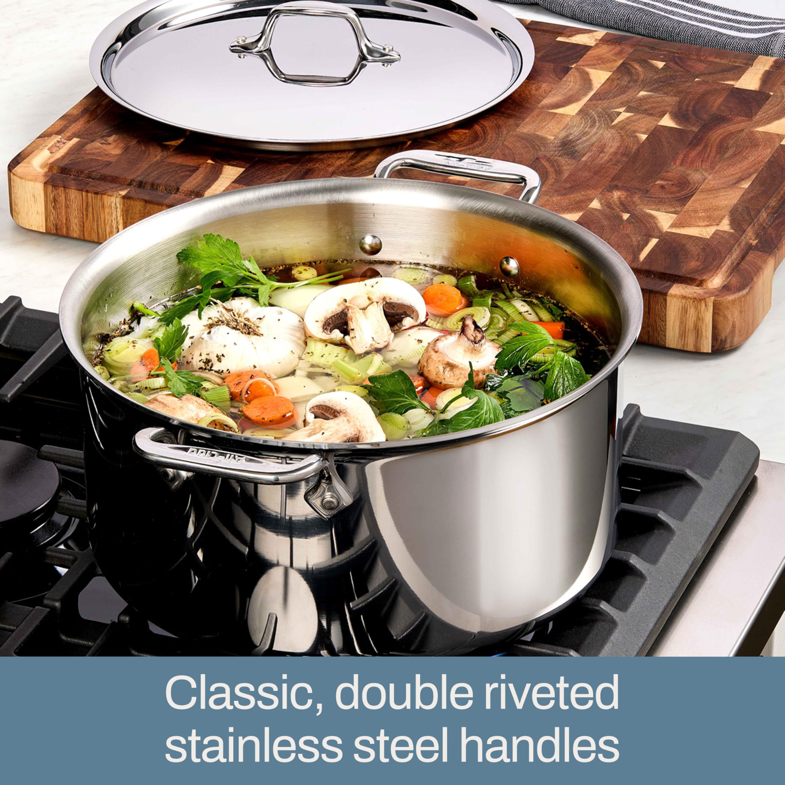 Mua All-Clad D3 Stainless Steel Cookware Set - 10-Piece Pots and Pans ...