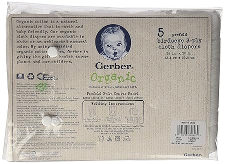 gerber organic cloth diapers