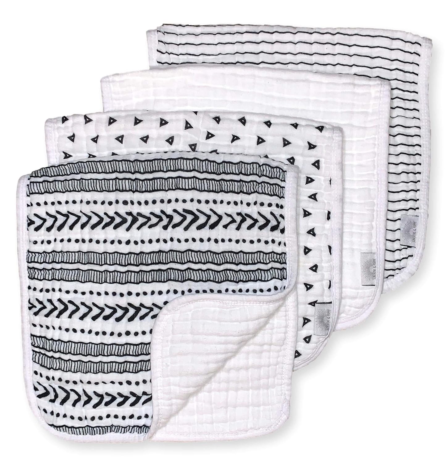 Ernährung Organic Muslin Burp Cloths and Washcloths Set for Boys or Girls 9Pack Large Baby