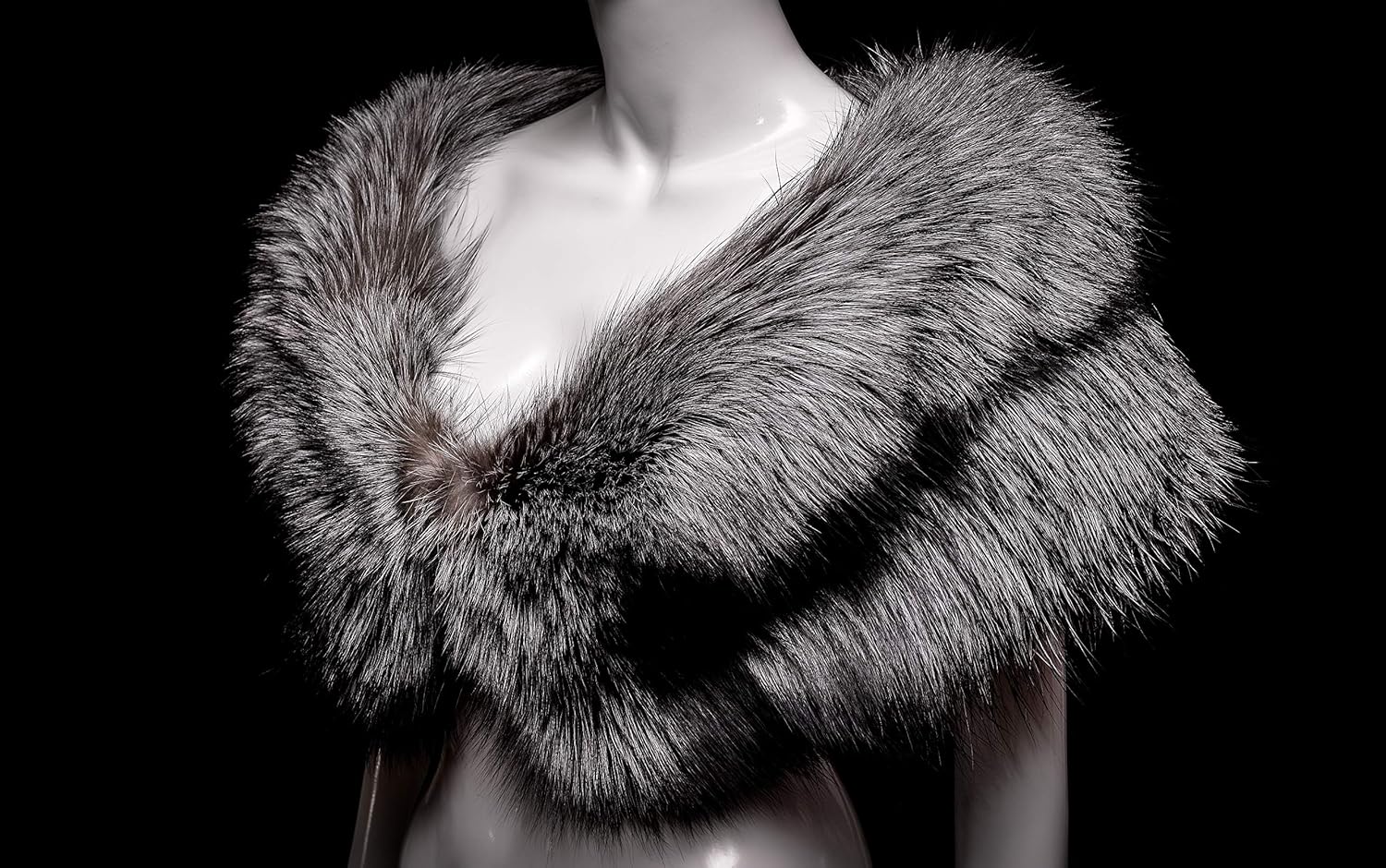 silver shoulder wrap