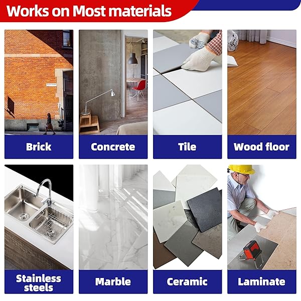 CONSTRUCTION ADHESIVE HEAVY DUTY, TILE ADHESIVE 2×220ML,CEMENT GLUE FOR CONCRETE,VERSATILE CONSTRUCTION GLUE FOR TILE,FLOOR,STONE,WALL ETC,WATERPROOF AND HIGH STRENGTH,WHITE
