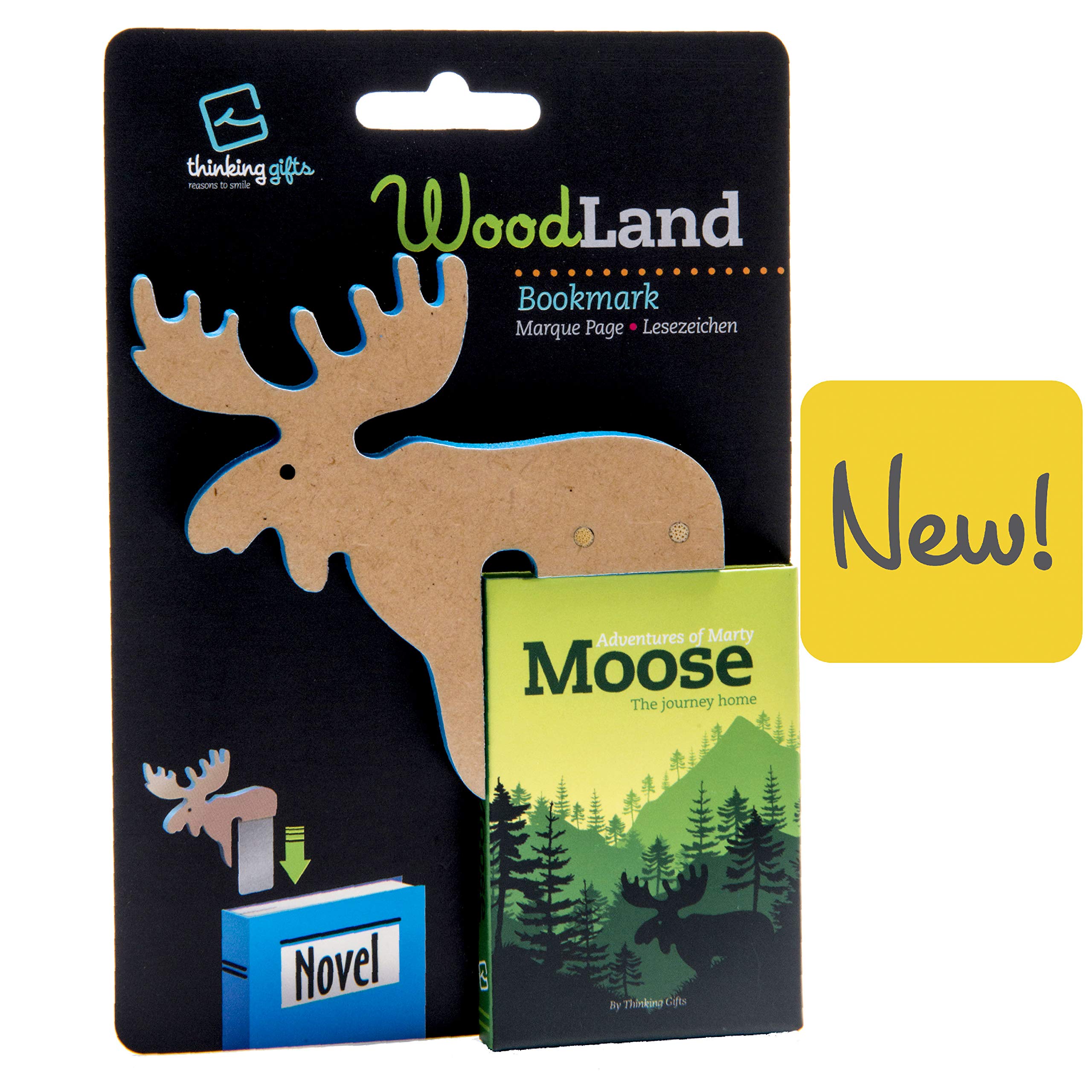 Woodland Animal Bookmark Moose