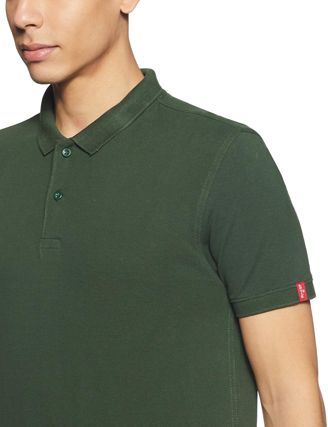 levi's men's solid slim fit polo