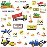 RoomMates RMK2330SCS  Construction Trucks Peel and Stick Wall Decals