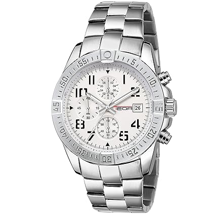 T00302-White 2X Chronograph with Date Display Watch - for Men