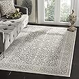 SAFAVIEH Reflection Collection Accent Rug - 4' x 6', Dark Grey & Cream, Boho Tribal Distressed Design, Non-Shedding & Easy Care, Ideal for High Traffic Areas in Foyer, Living Room, Bedroom (RFT670B)